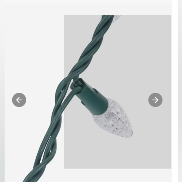 GE StayBright 150-Count 37.2-ft White LED Plug-In Christmas String Lights - Picture 6 of 8